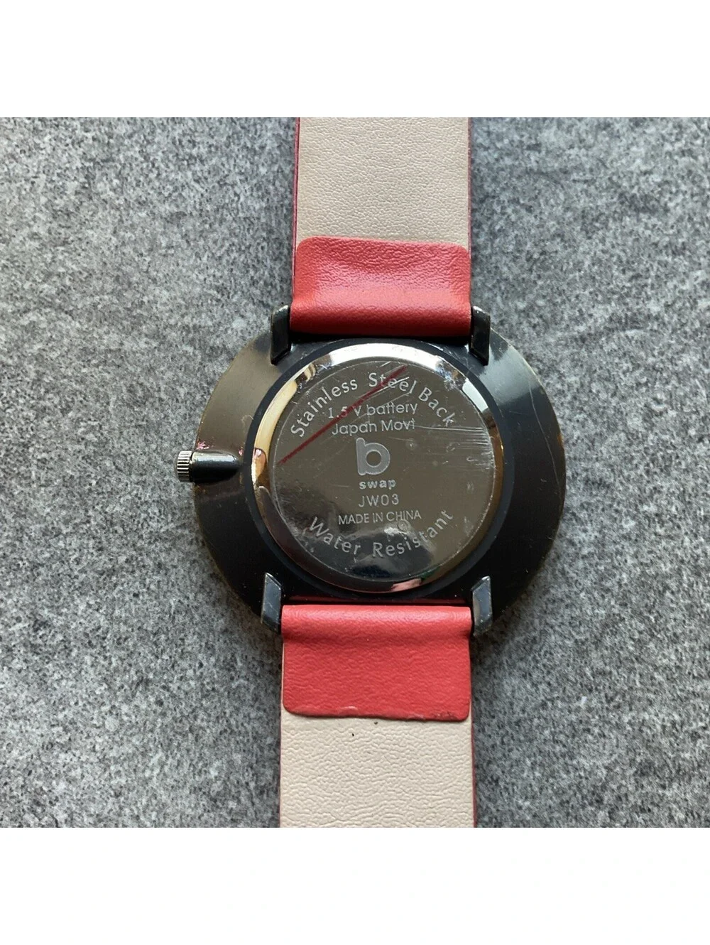Beautiful Swap Womens Watch 42mm Case With Engraved Wood Bezel JW03 A14